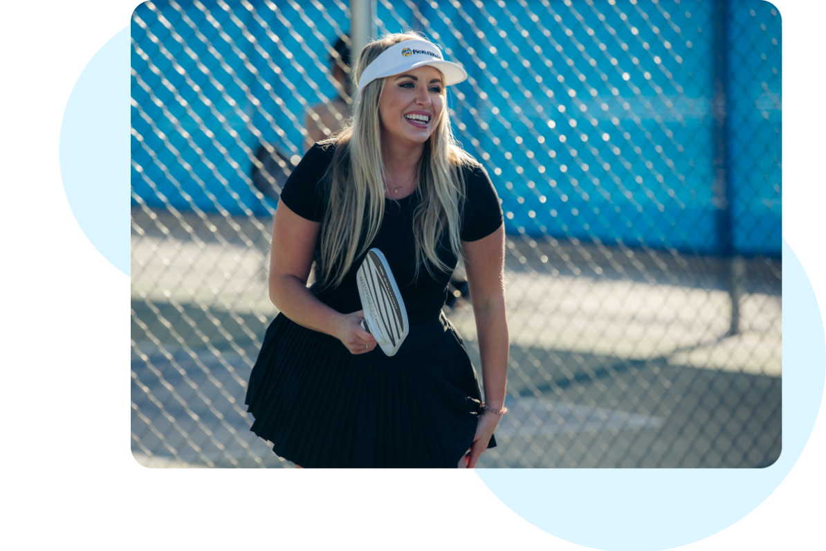 Pickleball player